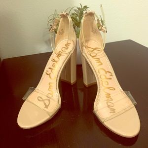 Sam Edelman Yaro heels in clear Sz 7- $50